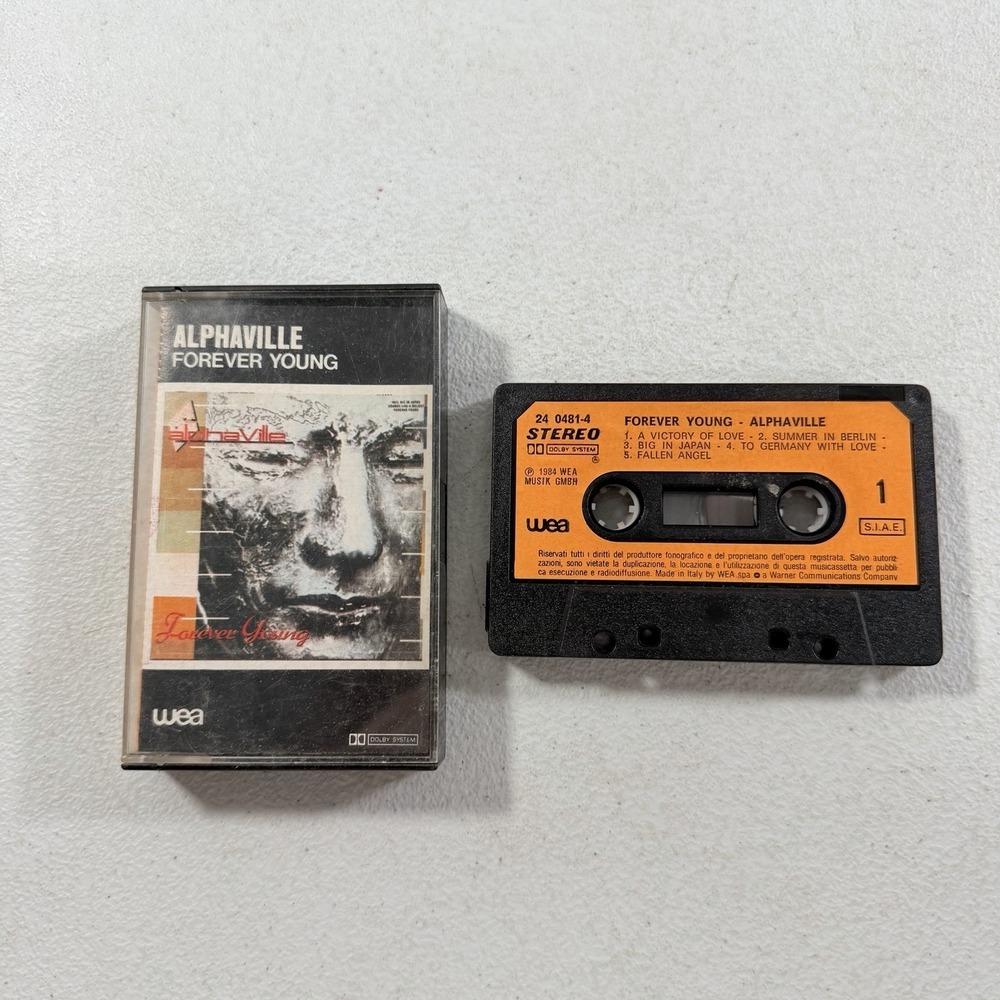 Alphaville Forever Young Cassette Tape 1984 WEA Records‎